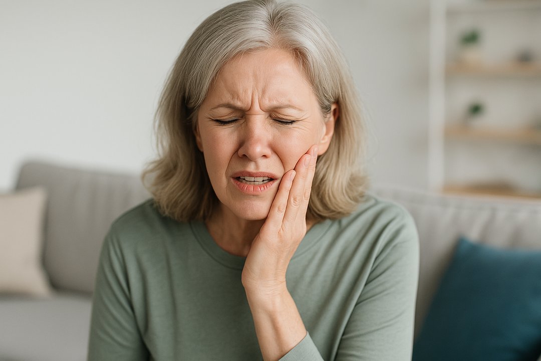 Impacted wisdom tooth illustration